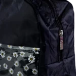 Flowers Theme Black Lunch Bag1