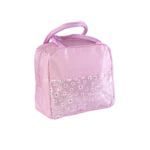 Flowers Theme Pink Lunch Bag