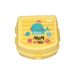 Freshlife 14x9cm Yellow Whales Lunch Box