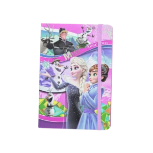 Frozen Theme Fuchsia & Blue Notebook