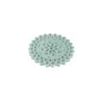 Gypsum Aqua Flower Design Trivet