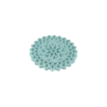 Gypsum Blue Flower Design Trivet