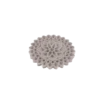 Gypsum Brown Flower Design Trivet