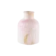 Gypsum Pink Ribbed Vase