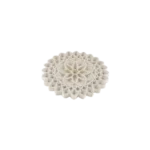Gypsum White Flower Design Trivet