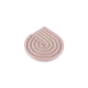 Gyspum Light Pink Drop Design Trivet