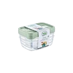 Hobby Life 0.3L Green Rectangular 3Pcs Trend Storage Boxes