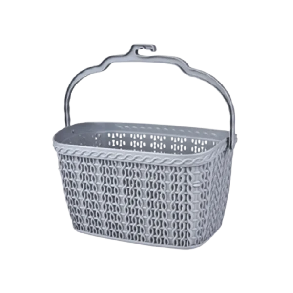 Hobby Life 2.5l Grey Knitted Peg Basket