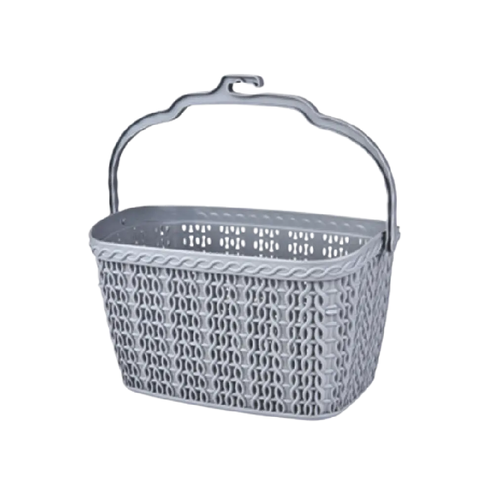 Hobby Life 2.5l Grey Knitted Peg Basket