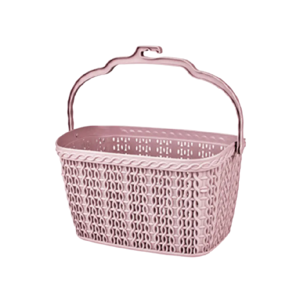 Hobby Life 2.5l Pink Knitted Peg Basket