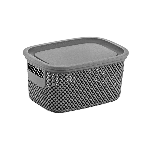 Hobby Life 6l Grey Nickel Lid Basket