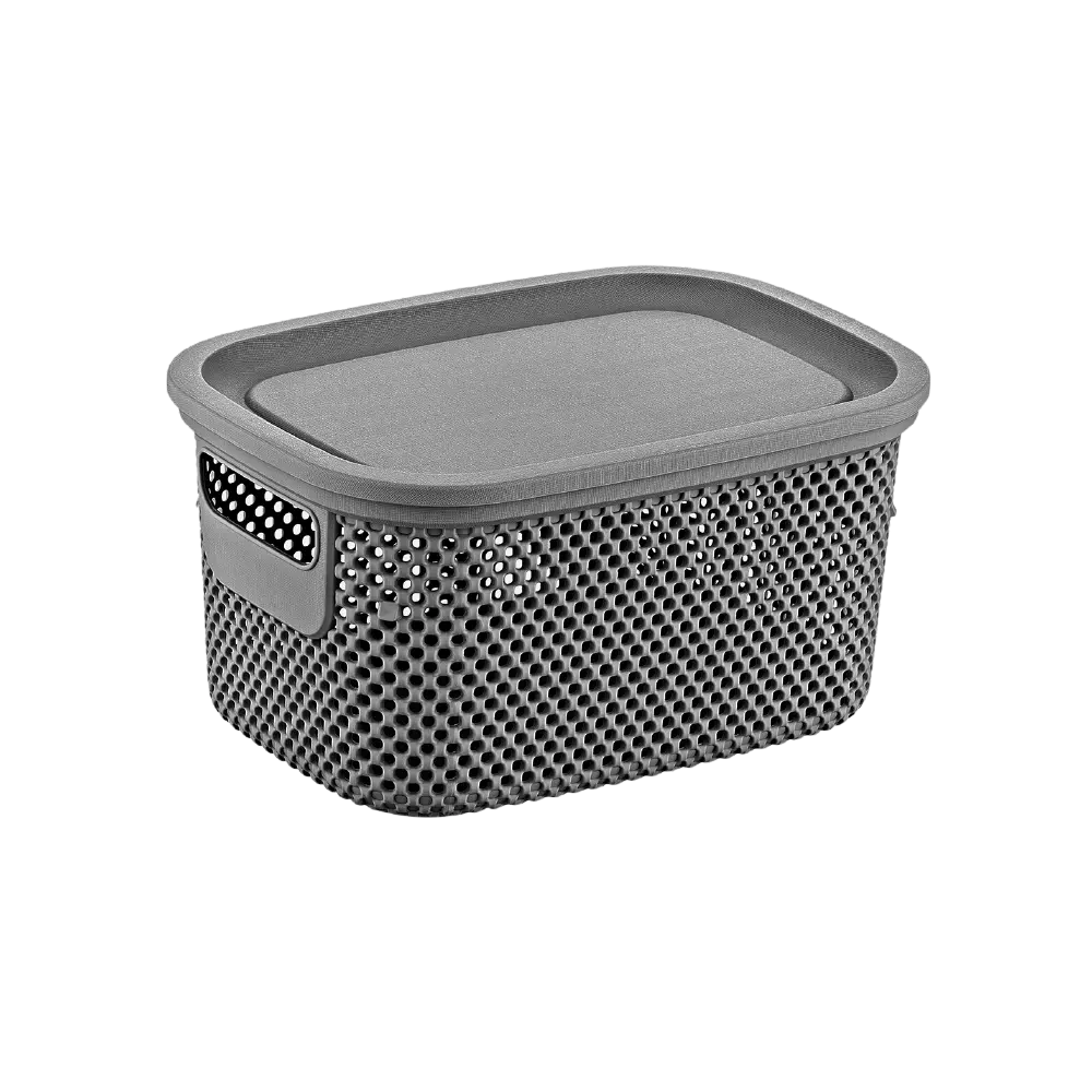 Hobby Life 6l Grey Nickel Lid Basket