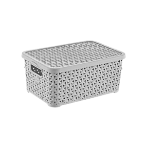 Hobby Life 6l Grey Rattan Lid Box