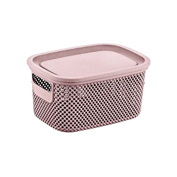 Hobby Life 6l Pink Nickel Lid Basket