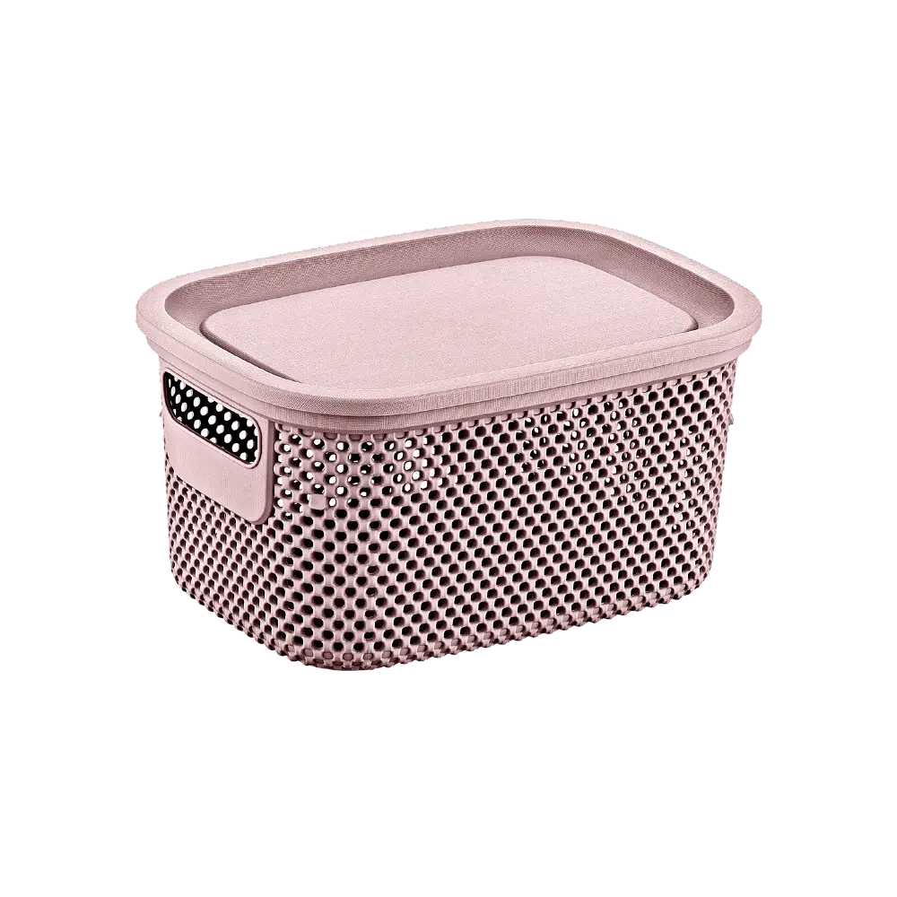 Hobby Life 6l Pink Nickel Lid Basket