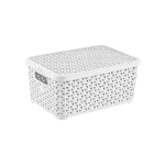 Hobby Life 6L White Rattan Lid Box