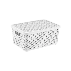 Hobby Life 6l White Rattan Lid Box