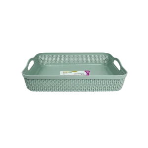 Hobby Life Green Raindrop Flat Basket