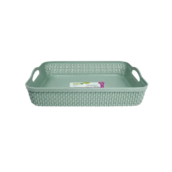 Hobby Life Green Raindrop Flat Basket