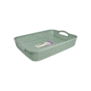 Hobby Life Green Raindrop Flat Basket1