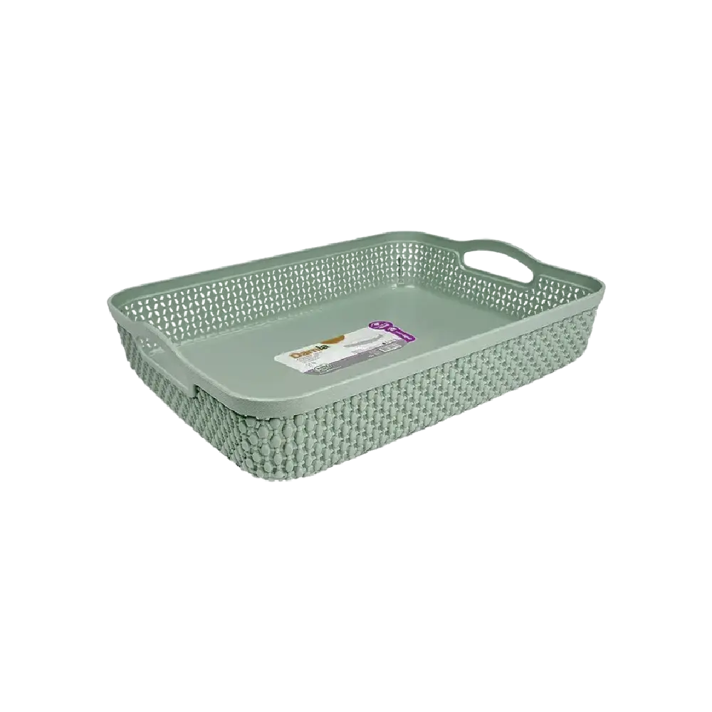 Hobby Life Green Raindrop Flat Basket1