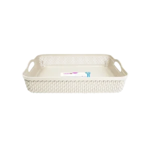 Hobby Life Off White Raindrop Flat Basket