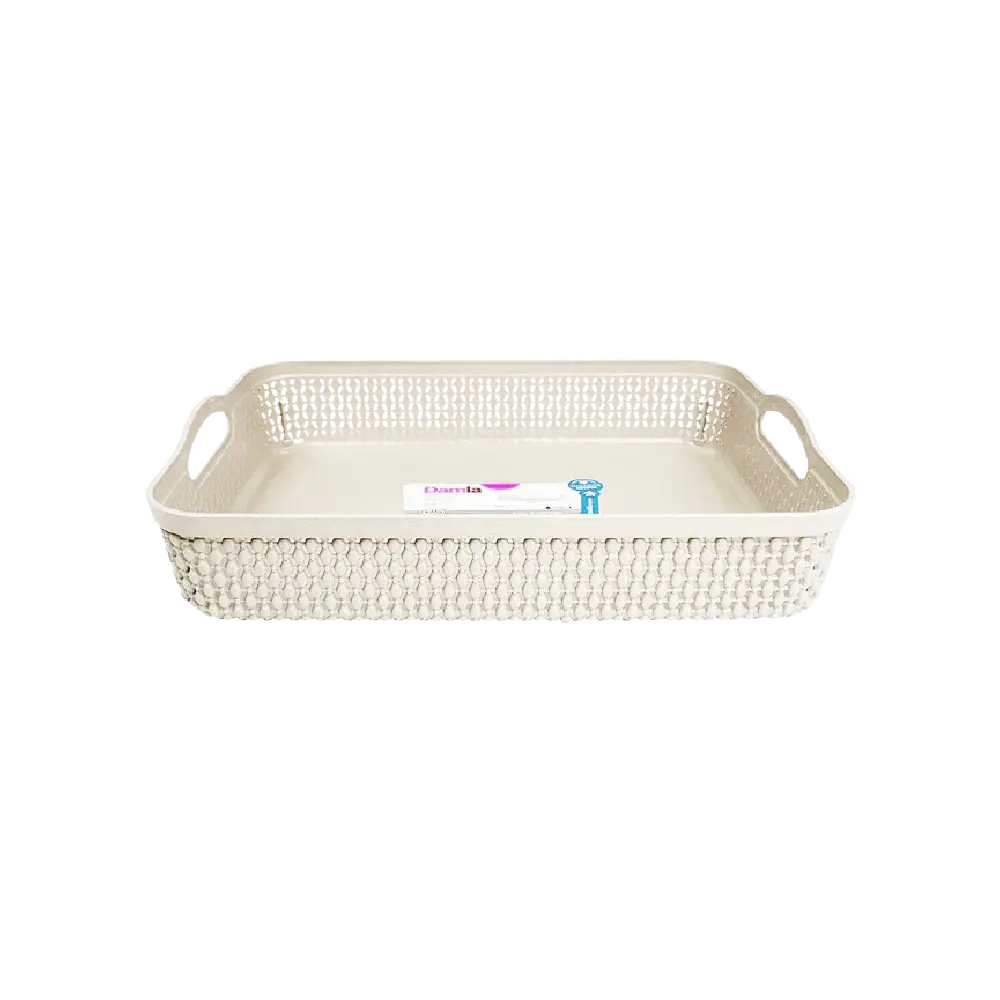 Hobby Life Off White Raindrop Flat Basket