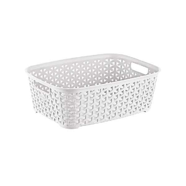 Hobby Life White Small Rattan Practical Basket