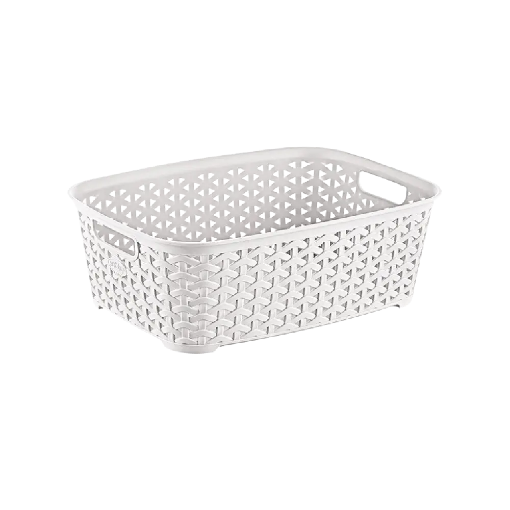 Hobby Life White Small Rattan Practical Basket