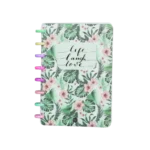 Leaves Design Green Spiral Notebook