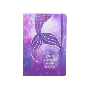 Mermaid Tail Design Purple Notebook