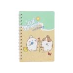 Molang Design Blue Spiral Notebook