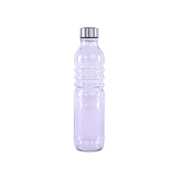 Momaz 0.75l Wave Design Pink Transparent Water Bottle