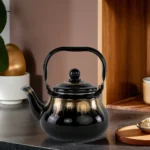 Momaz 1.5l Black & Gold Tea Pot1