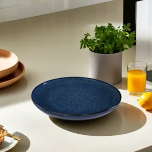 Momaz 20.6cm Porcelain Navy Blue Salad Plate1