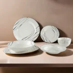 Momaz 26pcs Modern Striped Dinnerware Set1