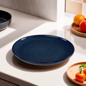 Momaz 27cm Porcelain Navy Blue Dinner Plate1