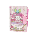My Melody & Flat Design Pink Notebook with Lock & Pen