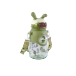 Rabbit Green Transparent Water Bottle