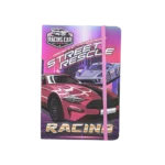 Racing Car Theme Magenta Notebook
