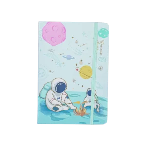 Space Design Blue Notebook