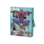 Spiderman Design Blue Notebook with Lock