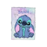 Stitch Design Pink Furry Notebook