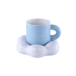 Ceramic Blue Mug With Cloud Base