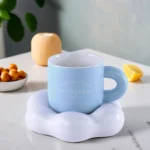 Ceramic Blue Mug With Cloud Base1