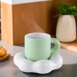 Ceramic pastel green mug with cloud base1