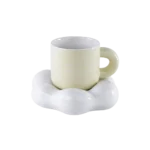 Ceramic Yellow Mug With Cloud Base