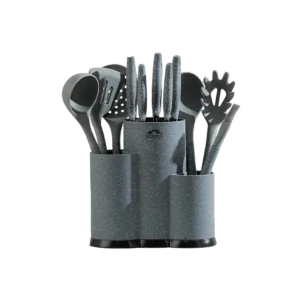 Momaz 12pcs Grey Utensils Set with Stand