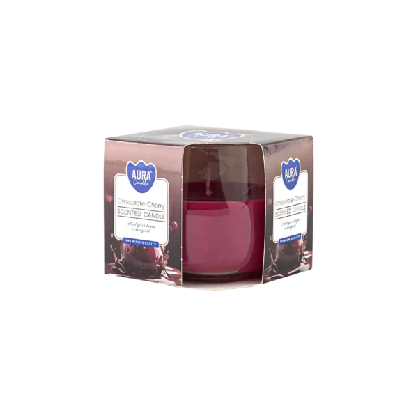 Aura Choclate Cherry Scented Candle2