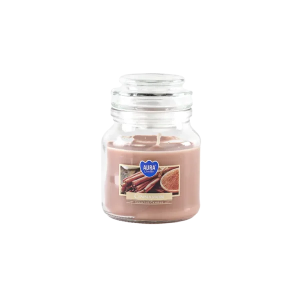 Aura Cinnamon Scented Jar Candle